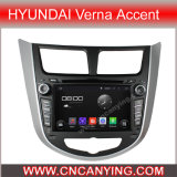Car DVD Player for Pure Android 4.4 Car DVD Player for Hyundai Verna with A9 CPU Capacitive Touch Screen GPS Bluetooth (AD-7025)