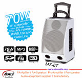 Wholesale 70W Powerful Active Stage Speaker 8inch Trolley Speake