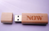 Free Engrave Logo on Wooden USB Flash Drive