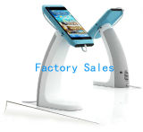 Factory Sales Wireless Cell Mobile Phone Security Anti-Theft Display Stand Holder with Alarming and Charging Function Also for Tablet