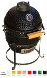 Mini 13'' Black Kamado Grill BBQ Smoker