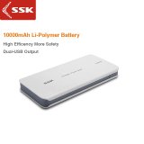 10000mAh Super Slim Double USB Output Li-Polymer Power Bank External Battery for Mobile Phones