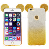 Cute Mickey Ears Gradient Color TPU Protective Mobile Phone Cellphone Cases for iPhone 5/6