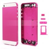 High Quality Full Housing Faceplates W/ Buttons SIM Card Tray for iPhone 5s - White / Rose