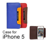Leather Case Leather Mobile Phone Case Protective Covers for iPhone 5 (ipleather-01)