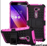Popular Heavy Duty Shock Proof Hybrid Armor Stand Silicone + PC Kickstand Hard Case Cover for Asus Zenfone 2 (ZE500CL) 5
