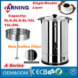 Commercial Equipment Double Layers American Style Coffee Maker / Water Urn Tea Coffee Boiler