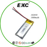 Thickness Battery 102050 Li-ion Battery 3.7V 1000mAh Polymer Battery for Tablet PC