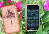 Mobile Phone Cover Made by Dongguan Factory Sapele Wood Case