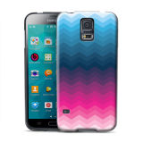 Dyefor Ombre Chevron Blue & Pink Hard Back Phone Case Cover for Various Devices