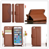 Luxury Wallet PU Flip Leather Cover for Samsung J7 Mobile/Cell Phone Case with Card Holder