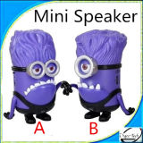 Newest Purple Despicable Me Minion Speaker with TF Card/USB/FM for MP3 Cellphone Computer Loudspeaker
