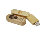 32MB-128GB Wood Rotation USB Flash Drive (W116)