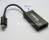 Mhl Cable for Mobile Phone Micro USB to HDMI Mhl Adapter (MHL001)