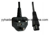British Bsi Non-Rewireable Plug to Iec C5 Laptop Cords (HDB08/QT1)