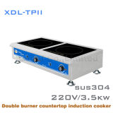 220V/3500W 50Hz Countertop Commercial Double Induction Stove