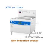 380V/15kw Stainless Steel Commercial Induction Wok Stove