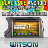 Witson S160for Ssangyong Korando/Action/Cyron Actyon Sports Car DVD GPS Player with Rk3188 Quad Core HD 1024X600 Screen 16GB Flash 1080P WiFi 3G Front (W2-M158)