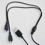 USB Male to 2 Micro USB Spliter Cable