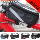 Techkin Touch Screen Mobile Phone Pack Saddle Bag on The Front Tube Pack Mountain Bike Ride