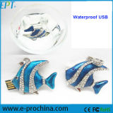 Waterproof Crystal Jewellery Fish USB Flash Drive