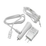 Car Charger, Travel Charger, Data Cable&Earphone 4 in 1 for Samsung Galaxy S4/I9500
