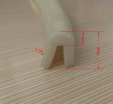 Extruded Wooden Door Edging Siliconr Rubber Trim Strips