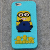 Minions Cell Phone Case Cover Popular for iPhone 6s 6s Plus 4.7 Inch 5.5 Inch Silicone Soft Cute Black Yellow Red Pink Blue Free Shipping