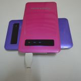 Ultra Thin 4000mAh USB LED Power Bank ,Portable Battery Pack for Mobile Phone Lot (TGK-19B)