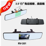 3.5-Inch TFT LCD Wide-Angle Mirror Monitor, RV-351