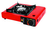 Red Color with Plastic Handle Box Portable Gas Stove