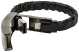 Leather Bracelet Wristband USB Cable
