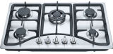 Gas Hob with 5 Burners and Stainless Steel Panel (GH-S815C)