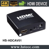 HD TV/AV to HDMI Converter Support 3.5mm Audio Interface Output