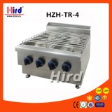 Trade Assurance Stainless Steel Panel 4 Burner Gas Stove (CE Catering Equipment Kitchen Equipment) Hzh-Tr-4