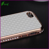 Metal Phone Case Leather Back Cover for iPhone 5 5s (CI516)