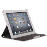 Poetic Strapback Rigid Leather Wraped Case with Multi-Stand Options for The New iPad (3rd generation) / iPad 3