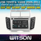 WITSON Car DVD Player for Toyota Yaris with Chipset 1080P 8g ROM WiFi 3G Internet DVR Support