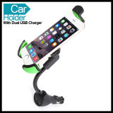 Two USB 360 Degree Rotating Adjustable Mount Holder for iPhone 6 5s 5c 5 4s 4 Samsung Galaxy Note 3 2 S4