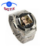 Stainless Wrist Watch Phone Quadband Touch Screen