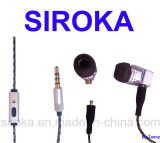 Movable Silicon Cap Earphone with Micro for Sony Z1/Z2
