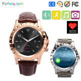 Leather Strap Bracelet Round Smart 3G + WiFi + IP67 Waterproof Watch Compatible with Android