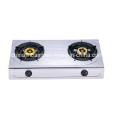 2 Burners Stainless Steel Indian Brass Burner Cap Gas Cooker/Gas Stove
