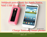 5600mAh Power Bank for iPhone5/4 and Samsung Galaxy
