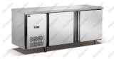 2015 Hot Selling Stainless Steel 2 Door Workbench Refrigerator