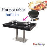 Table with Induction Cooker Hot Pot Desk