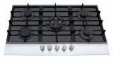 Built in Type Gas Hob with Five Burners and Tempered Glass Panel (GH-G955C-3)