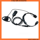 Heavy Duty Throat Microphone with D Shape Earpiece (RTM-023230)