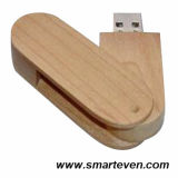 Wood Swivel USB Flash Drive (S-U-W006)