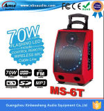 Single 8-Inch Portable Speaker with Handle and Wheels
